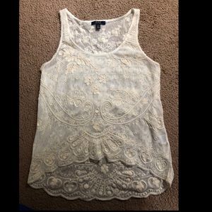 Lace tank top
